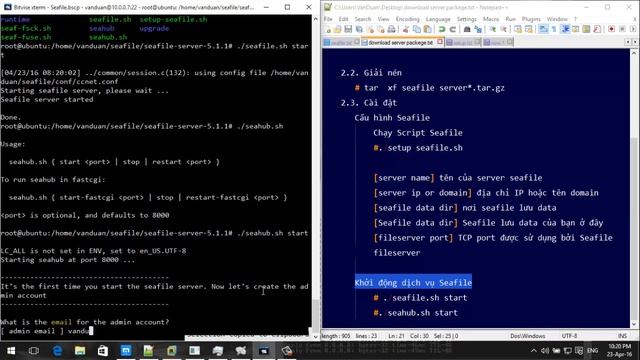 Cài đặt Seafile Server trên Ubuntu (use SQLite) смотреть онлайн
