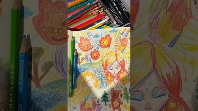 Обзор цветных карандашей #рисование #творчество #вдохновение #художник #цветныекарандаши #kohinoor смотреть онлайн