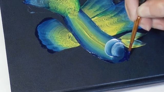 Рисуем рыбку двойным мазком акриловыми красками, irishkalia смотреть онлайн