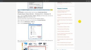 Disable the Epson Status Monitor Utility - Printer Repair Radio