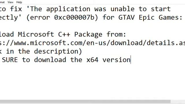 EASY FIX for 'The Application was unable to start correctly' error 0xc000007b - Epic Games GTAV смотреть онлайн