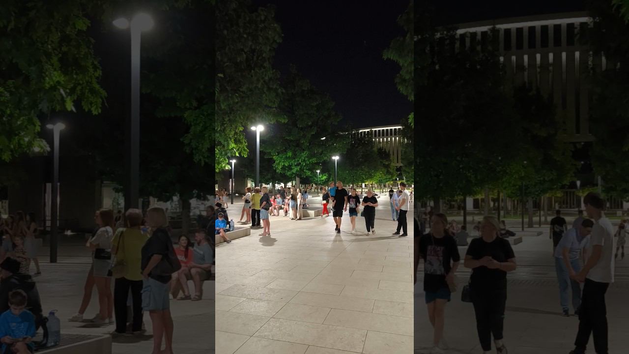 Танцуют бачату в парке Галицкого Краснодар! Лето, июнь, +30°