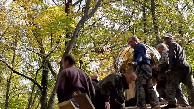 Водружение купола и надкупольного креста на купель Пантелеймона целителя смотреть онлайн