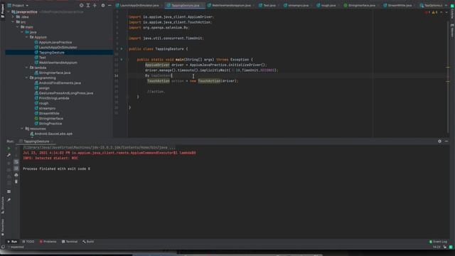 Appium: Tap gesture using Touch Action Class смотреть онлайн