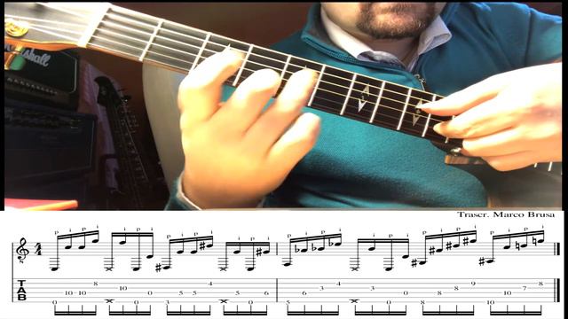 Neon Guitar Riff with TAB (John Mayer) - Marco Brusa смотреть онлайн