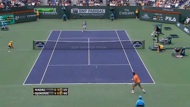 Надаль гадает на приеме подачи смотреть онлайн