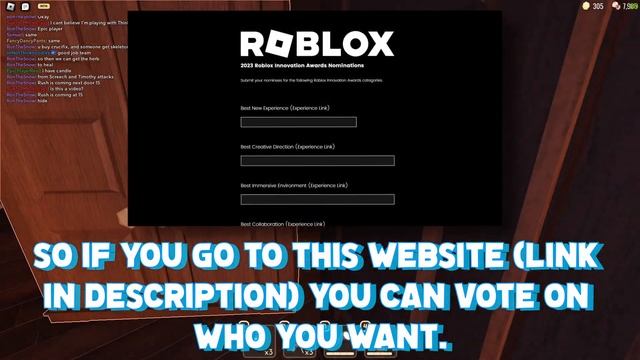 DOORS CAN WIN A ROBLOX AWARD! (BLOXY AWARDS 2023) смотреть онлайн