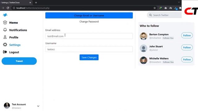 Twitter Clone in PHP MySQL with Source Code смотреть онлайн
