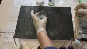 Как нарисовать эпоксидной смолой картину. Рисуем по мотивам космоса. ArtEpoxy