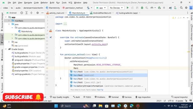 How Get Permissions in Android Studio | Permission Handling in Android | Kotlin | Silent Coding. смотреть онлайн