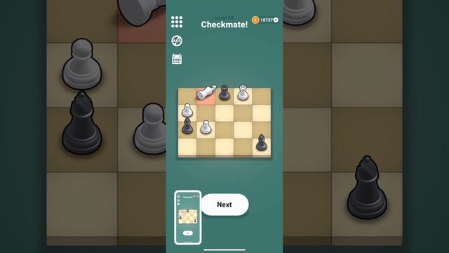 Pocket Chess Level 56 To 60 Chess Solution #chess #puzzle  #endgames #pocketchess #kidslearning