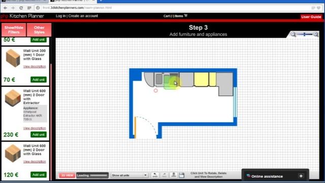 Start Your Own FREE Online 3D Interior Planner with php Kitchen Planner Script. смотреть онлайн