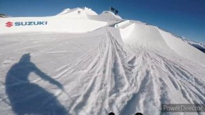 Фристайл на лыжах от первого лица.