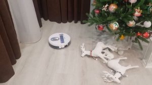 Уборка участка с игрушками робота пылесоса Mamibot 680s