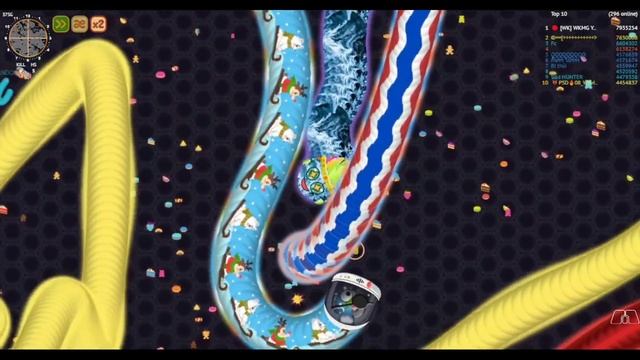 Wormate.io The Longest Gameplay Of 2022 + Live Broadcast | Epic/Amazing Headshots Try Not To Miss