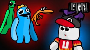 РАДУЖНЫЕ ДРУЗЬЯ ОХОТЯТСЯ на НАС в ROBLOX