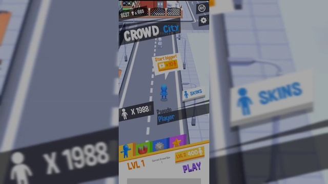 Crowd City | How to play Crowd City to get High score | Crowd City High score | Game play смотреть онлайн