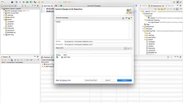 ITChaiyaphum - การใช้งาน GIT บน Eclipse PHP смотреть онлайн