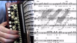 ДОМИК ОКНАМИ В САД - на баяне с нотами.mp4