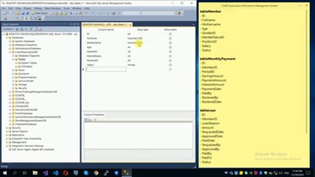 Credit Association Information Management System - Design and Develop Database смотреть онлайн