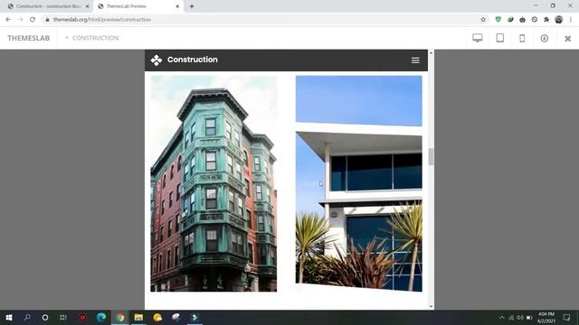 Construction: construction Bootstrap HTML template смотреть онлайн