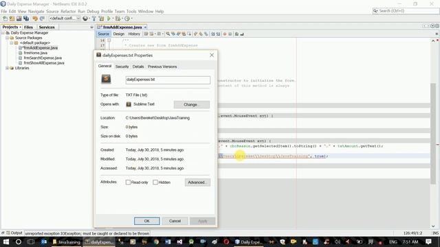 Java GUI Project - Develop Daily Expense Manager - Part 5 смотреть онлайн