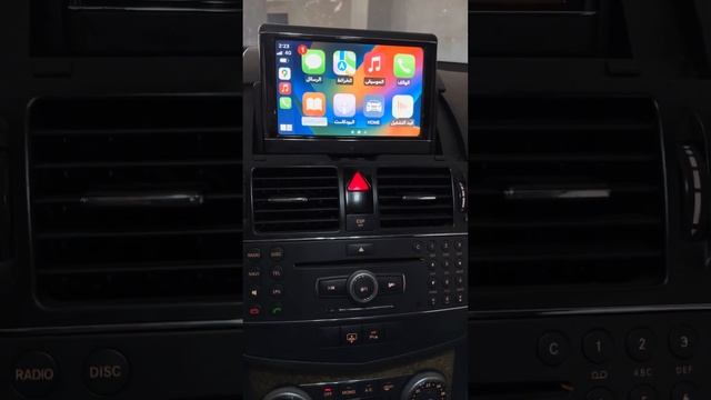 Mercedes-Benz C300 2009 W204 carplay on original screen تشغيل خاصيه الكاربلاي على الشاشه الاصليه смотреть онлайн