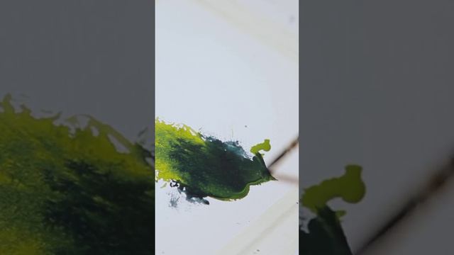 Как нарисовать деревья акварелью. Уроки рисования для начинающих с Энтеркласс. Подписывайтесь! смотреть онлайн