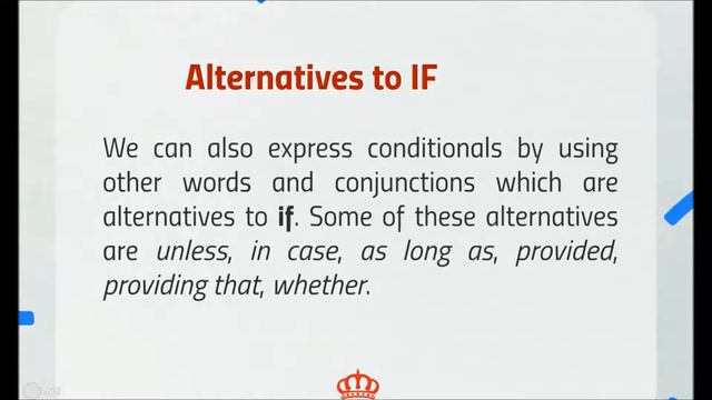 Grammar. Conditionals and alternatives to if. Unit 9. First Certificate English Course смотреть онлайн