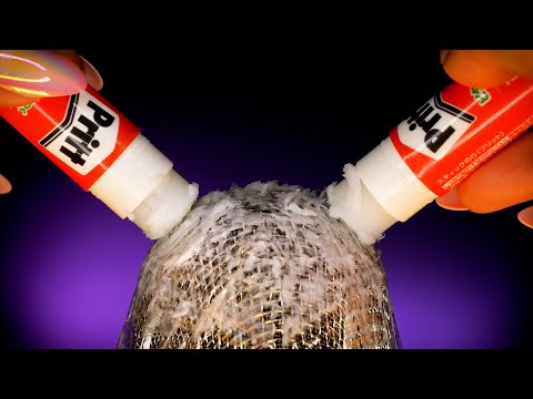 [ASMR] Липкие звуки асмр клей Sounds Of Eardrum (гель, крем, клей) [Subtitles _ No Talking]