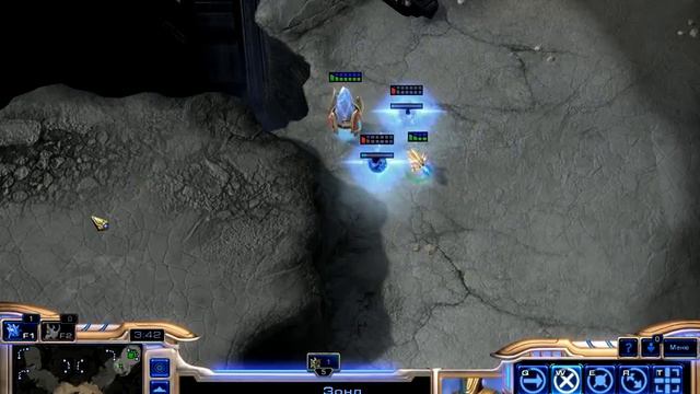 StarCraft II: Heart of the Swarm - Тактика за протоссов (фотонки vs ИИ Экс) (для бронзовой лиги) смотреть онлайн