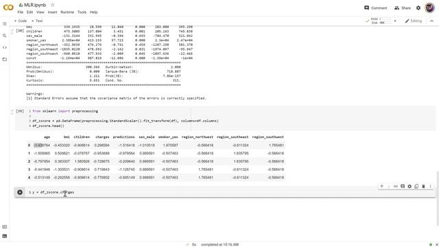 Python: MLR, OLS, standardization, normalization смотреть онлайн