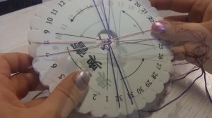 DIY: Kumihimo диск. Плетение японских шнуров Кумихимо.