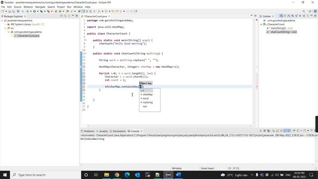 Java Interview Questions: Find the Count of Occurrences of Each Character in a String смотреть онлайн