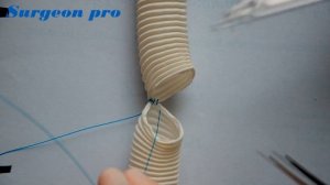 Vascular suture #2 Tie down technique.  Surgeon Pro | Сосудистый шов, якорная техника. 1080p