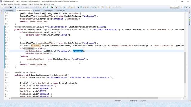 MVC Architecture pattern implementation in JAVA || MVC Design Pattern in Java смотреть онлайн