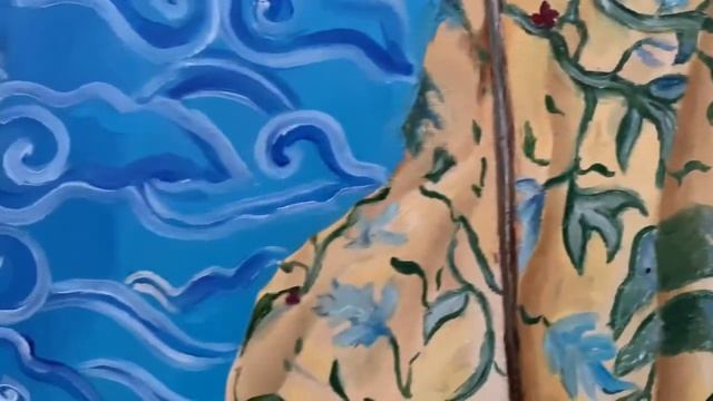 Lukisan wayang saya| My painting of wayang| Авторская картина на тему ваянга| Ваянг Индонезия смотреть онлайн