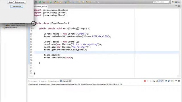 Java Tutorial - 41 - JPanel Behaviour смотреть онлайн