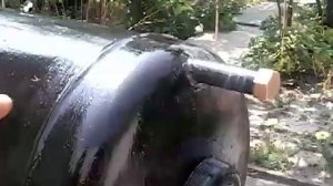 Бойлер косвенного нагрева из газового балона