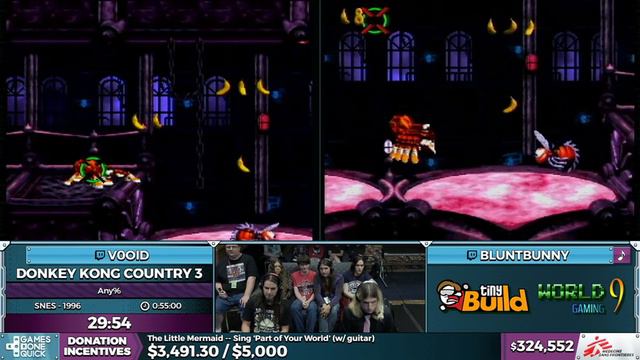 Donkey Kong Country 3 by V0oid, BluntBunny in 0:51:27 - SGDQ2016 - Part 89 смотреть онлайн