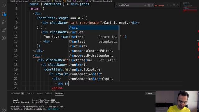 React Tutorial - Part 07 - Full Shopping Cart By React & Redux | Cart Component смотреть онлайн