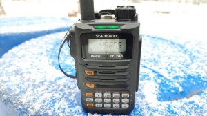 Радиостанция Yaesu FT-70DR тест приемника