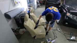 Реставрация кожаных сидений авто Lexus RX. Покраска и восстановление кожаного сидения в Одессе