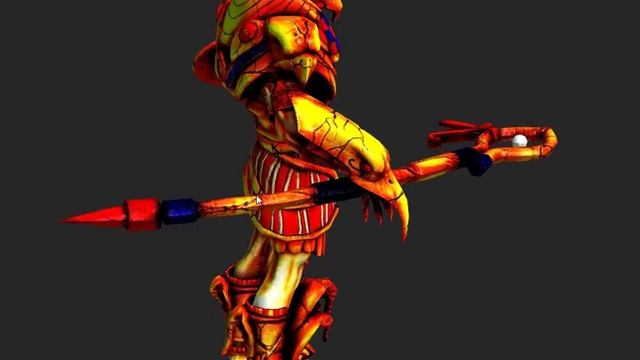 Обзор 3D модели существа RA смотреть онлайн