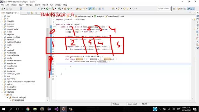 Buscar dato en un arreglo de la forma mas facil en java смотреть онлайн