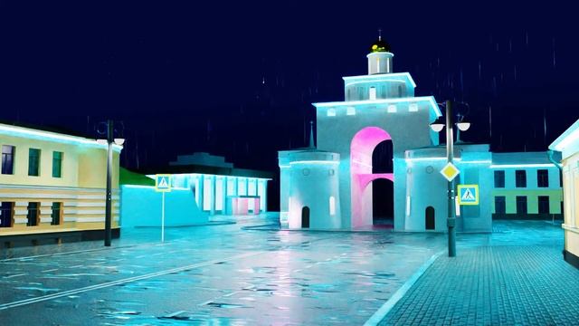 Blender 2.91.0 Old city rain scene смотреть онлайн