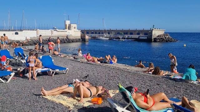 ? Tenerife. Radazul. Beach, Port. Litoral Del Rosario. North Tenerife. Spain. 4K
