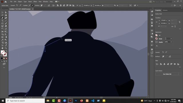 How to Do Vector Nature Painting in Adobe Illustrator | adobe illustrator for beginners смотреть онлайн