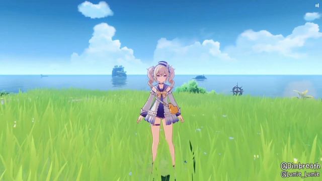 Jean & Barbara Summer Outfit Showcase | Genshin Impact смотреть онлайн