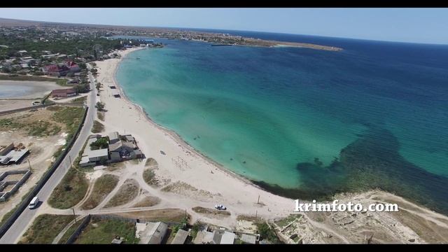 Городище Калос Лимен Черноморское Крым 2015 с высоты птичьего полета смотреть онлайн